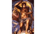 Christ as Judge and the Virgin - detail of Last Judgment, Michelangelo. Sistine Chapel, Pauline Chapel